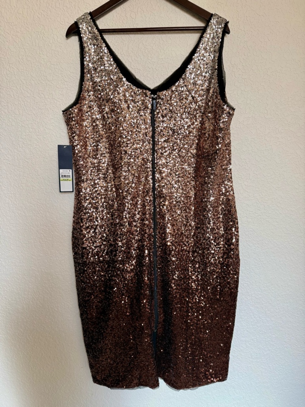 Rachel‎ by Rachel Roy Ombré Sequin Cocktail Dress | Glam Party Formal| NWT 18W - Picture 8 of 16